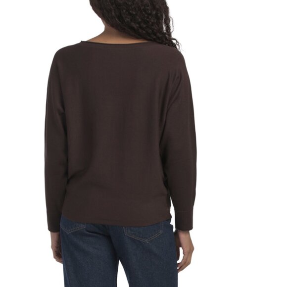 CYRUS HICKORY Rolled Edge Light Sweater - Picture 2 of 2